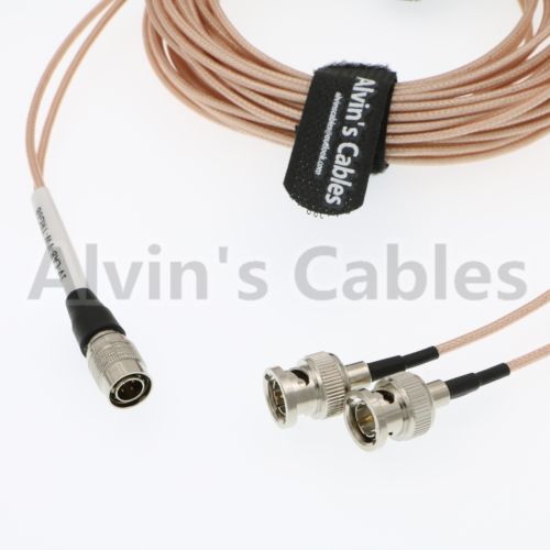 Coax Two BNC To Fischer HD SDI BNC Cable Male To Male With Copper Conductor