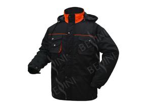 Wholesale Cotton Winter Workwear Clothing Padded Jacket With Hood And Oxford Reinforcement from china suppliers