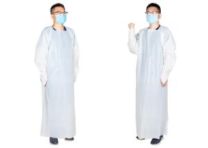 Wholesale Custom Eco-friendly Polyethylene Disposable Medical CPE Isolation Gowns from china suppliers