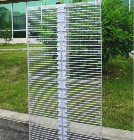 IP30 hd Indoor P5.21 Transparent LED Screen Pixel Density 36864 Dots / sqm
