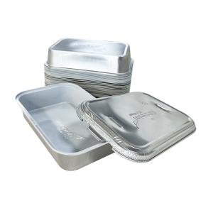 Wholesale Custom Order Accepted Disposable Rectangular Aluminium Foil Container for Airline Food from china suppliers