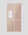Color Glittering Glass Refrigerator Door Panels For Four Door Refrigerator