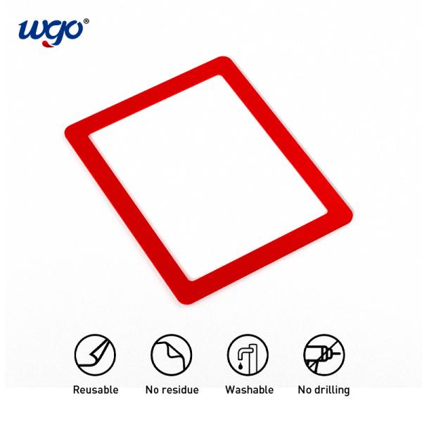 Available On Smoothly Surfaces Wall Mounted Sign Holder Self Adhesive No Magnet