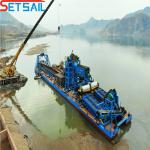 Customized QHSS-10 Marine Steel Chain Bucket Gold Dredger for River Diamond