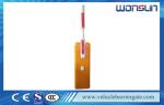 Orange Vehicle Access Control 0.6s Toll Barrier Gate with Round Arm