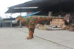 Flexible Realistic Dinosaur Costume Brown Interactive Park Mall Showcases