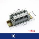 3 Ways Waterproof Aluminum Distribution Junction Box with PT2.5 Din Rail