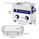 Mechanical Control Heated 3.2L Ultrasonic Cleaner SUS304 3200ML 120W