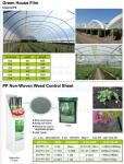Green house film, pp non-woven weed control sheet,mulch film w/pull-off hole