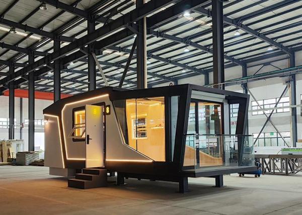 Customized Light Steel Frame House Luxury Tiny House On Wheels And Micro Prefab