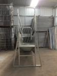 Galvanized mobile cattle loading ramp