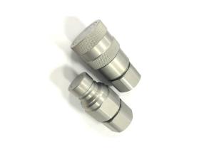 Wholesale Flat Face Hydraulic High Pressure Quick Coupler With Locking Sleeve 1/4&quot; from china suppliers
