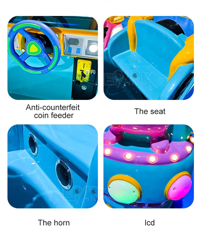 Funny Car Racing Kiddy Ride Machine Coin Operated Electric Swing Car