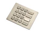 4x4 IP67 Panel Mount Numeric Keypad Vandal Proof Stainless Steel