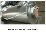 SUS304stainless stee carbon steel material marine muffler, marine spark
