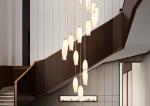 Ceramic Porcelain White Flower Decorative Chandelier Wedding Pendant Lamp For