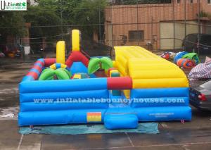 Wholesale Indoor Kids Inflatable Bounce Houses Playground With Tunnel Slide from china suppliers