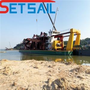 Wholesale 7.5m Width 298kw Auxiliary Engine Power 18 Inch Cutter Suction Dredger for Dredging from china suppliers