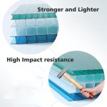 Pc Danpalon De Policarbonato Plastic Twin Wall Polycarbonate Sheet for Green