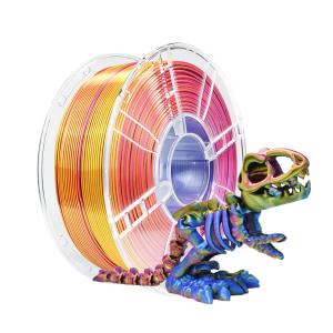 Wholesale Silk Tri-color Red Blue Gold PLA Filament 1. 75mm 1kg 3D Printing Filament from china suppliers