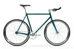 Electroplating Frame Fixed Gear Bicycle Single Speed 52cm Retro Steel Silver