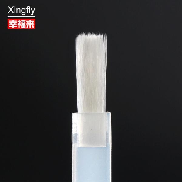 Nail Polish Brush White Flat Hair Acrylic Nail Art Brushes Nail Polish