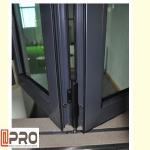 Aluminum Frame Bifold Glass Windows Color Optional For Kitchen And Bar folding