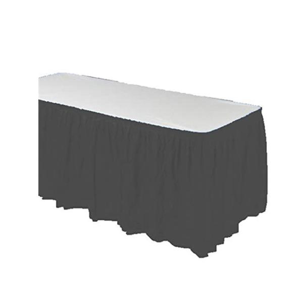 Water Resistant Disposable Plastic Table Skirts For Covering Unsightly Table