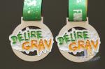 Spray White And Colors Filled Custom Award Medals For Business Gift