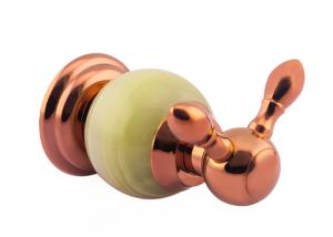 Wholesale Decorative Brass Double Robe Hooks Bathroom Decorations Rose Gold Color from china suppliers