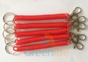 Wholesale Red Key Spiral Coil Key Chains Safety Product Eco Friendly Strong PU Material from china suppliers