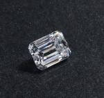 3.55CT Emerald Cut Fancy Cut Loose Moissanite DEF Color Super White VVS1 10x8MM