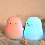 Penguin Silicone Tabletop Night Light Lamp 0.8w Soft Warm Light