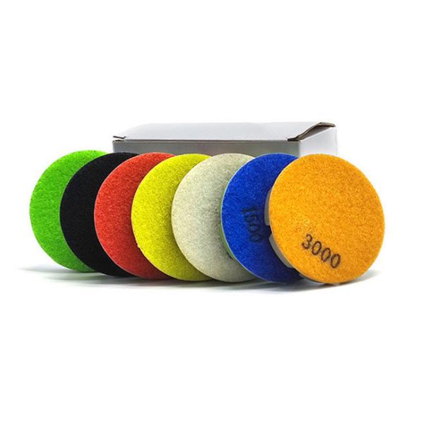 Thickness 10mm Diamond Floor Polishing Buffer Pads For Concrete 80mm 100mm