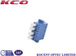 Blue Plastic Fiber Optic Cable Adapter LC / UPC Without Dust Cap