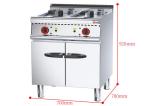 High Capacity 48L 2 Tanks 2 Baskets Deep Fryer Machine for Commercial Food