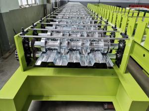 Wholesale 480V Floor Deck Roll Forming Machine PLC 10m Automatic Deck Roll Former from china suppliers