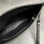 Authentic Real True Alligator Leather Men's Wristlets Clutch Bag Genuine Exotic