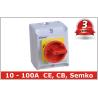 Buy cheap Waterproof IP65 Rotary Isolator Switch / 2 Pole 3 Pole Disconnect Switch from wholesalers