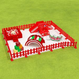 China Customized Safety Set For Children Indoor Playground Soft Play Equipment Red on sale