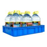 555*415*115mm Hard Plastic Crate in EU Customizable Volume to Meet Your