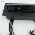 hidden desk pop up desk outlet box for conference table