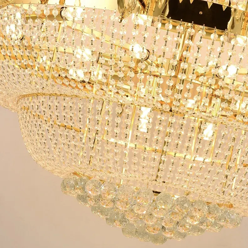 JYLIGHTING Luxury Crystal Pendant Light Simple Contemporary Gold Indoor Chandelier For Home Dining Room Decor Crystal Pendant Light