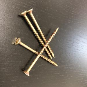 Wholesale M4.0x75MM Yellow Zinc Construction Screw Countersunk Wood Screw Pozidriv Chipboard Screw from china suppliers