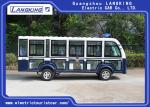 Closed Mini Electric Sightseeing Car 72V AC Motor With 14 Seaters Toplight / Dry