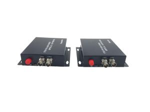 Wholesale 2 Chs 720P / 1080P 60HZ AHD Video Over Optical Fibre Converter 1ch Rs485 Data For IP Camera from china suppliers