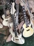 Natural Wood Color Roasted Coke Electric Guitar