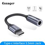 Headphone Aux Female Audio Adapter Type C To 3.5mm Jack 12cm