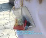 Sling Shoulder Clear PVC Crossbody Bag, PVC hand bag Asia Ladies Shoulder Bag,