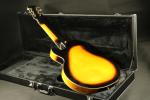 Quality blackburst thick hollow body block inlay single cutaway electric guitar